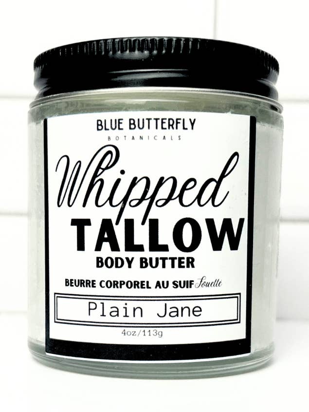 Plain Jane - Whipped Tallow Body Butter Moisturizer for wholesale by Blue Butterfly Botanicals