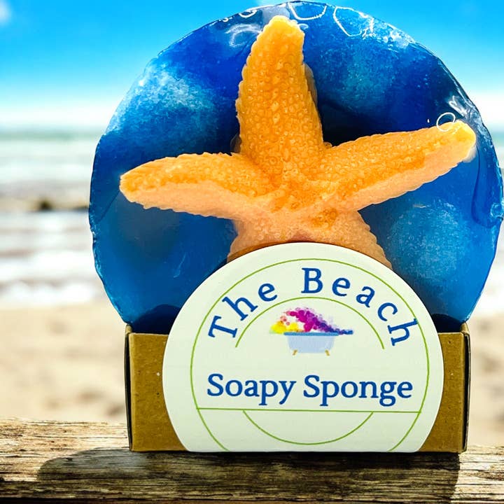 Ideal Soaps - Wholesale Bath Pouf/Sponge - Soapy Sponge Beach4