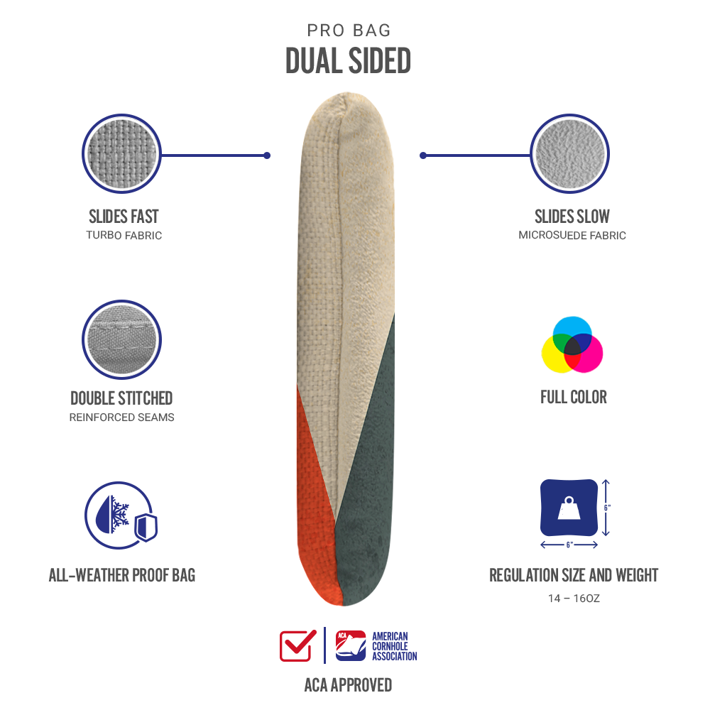 Multicolor Good Vibes Only Synergy Pro Cornhole Bags for wholesale on Faire2