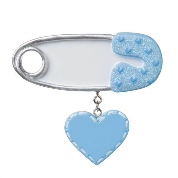 Gepersonaliseerd ornament met veiligheidsspeld voor baby's voor wholesale door PolarX Ornaments