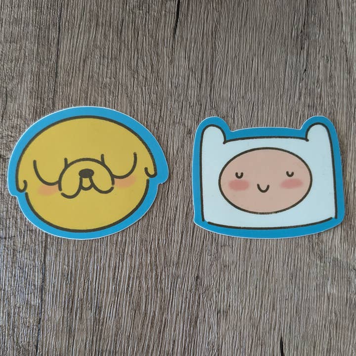 Sadsquatch – wholesale Sticker – Finn and Jake - Cute Adventure Time Vinyl Sticker6