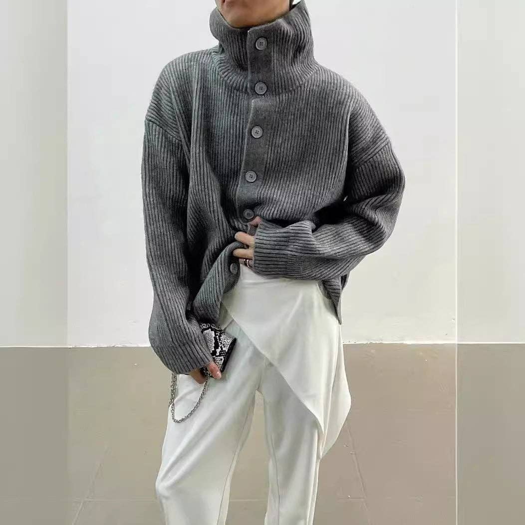 Marayn - Wholesale Cardigan - Women's - Oversized Knit Cardigan Effortless Style Global Appeal3