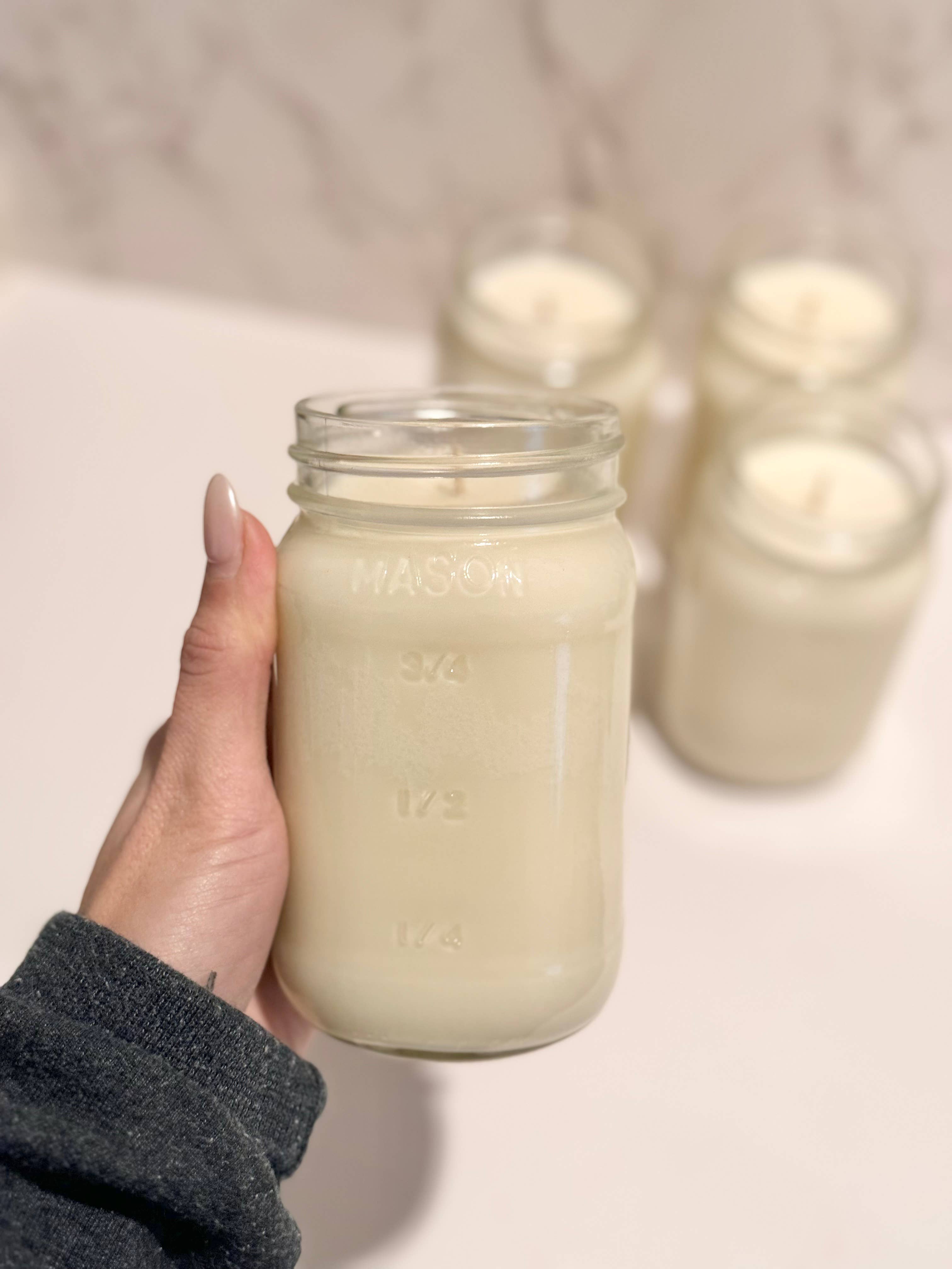 Candle Cabana - Vente Bougie en bocal - Bougie en cire de soja 100 % naturelle dans bocal Mason de 14 oz - Étiquette privée3