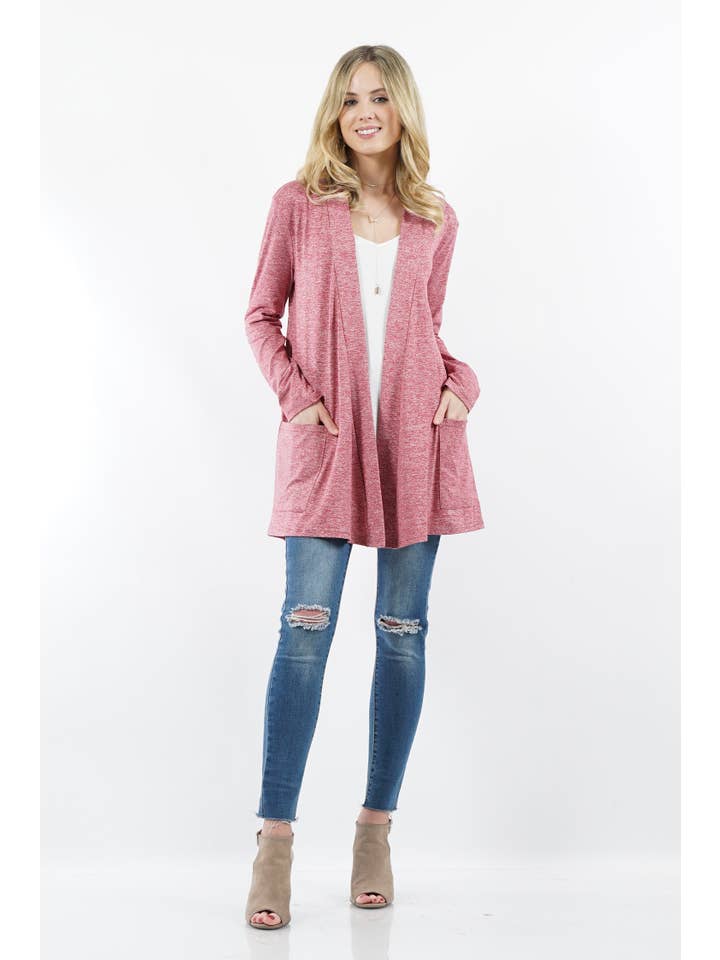 42POPS - Wholesale Cardigan - Women's - ",,...._ Open cardigan w/ slouchy pockets29
