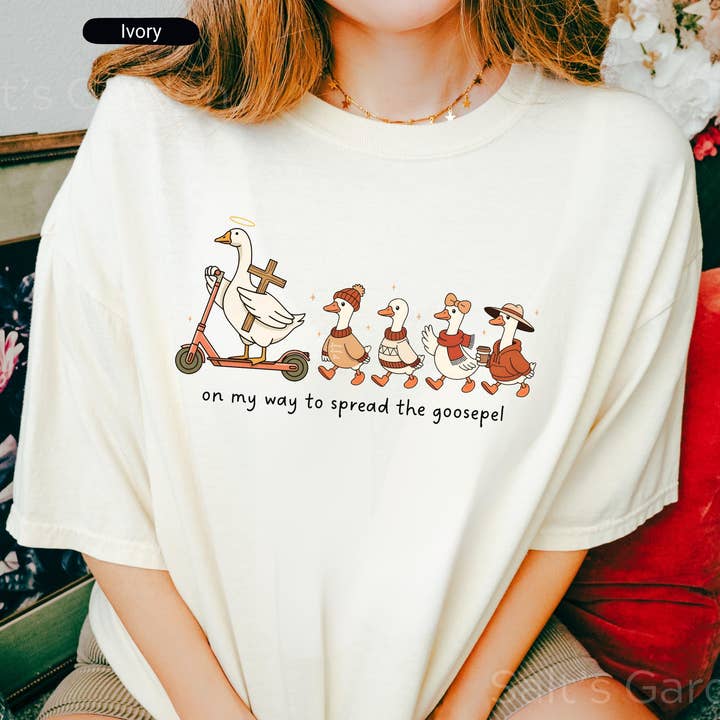 Funny Goose Comfort Colors Christian Shirt Retro Fall Goose for wholesale by Glaime