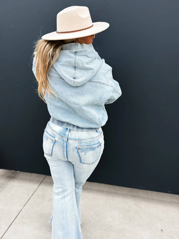 Bella Nova Style Co - Wholesale Hoodie - Women's - PREORDER: Denim Blues Classic Pullover2