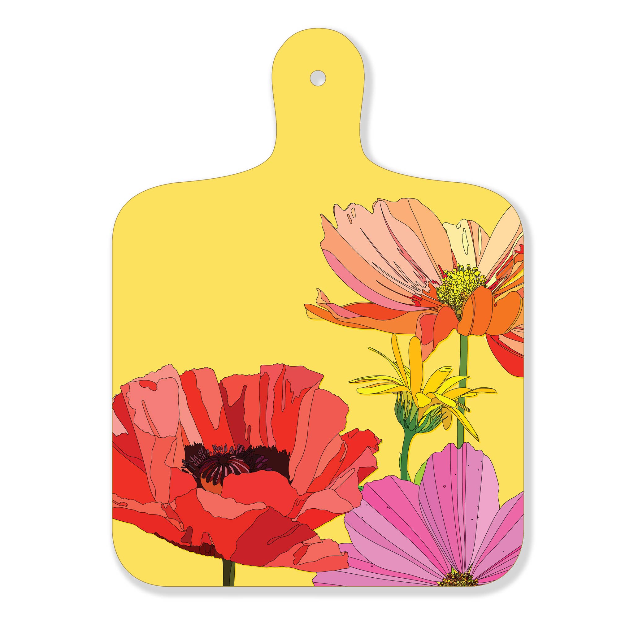 Bean and Bemble – wholesale Cheese board – Cheese Board Double Sided Melamine Mini Poppies Floral Print10