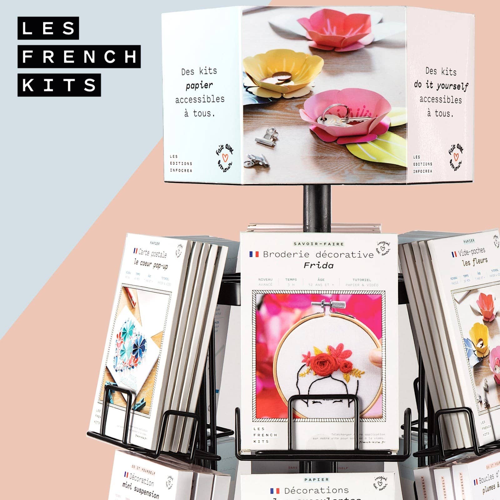 French Kits - Wholesale DIY Craft Kit - Implantation offer: 78 kits+Free display1