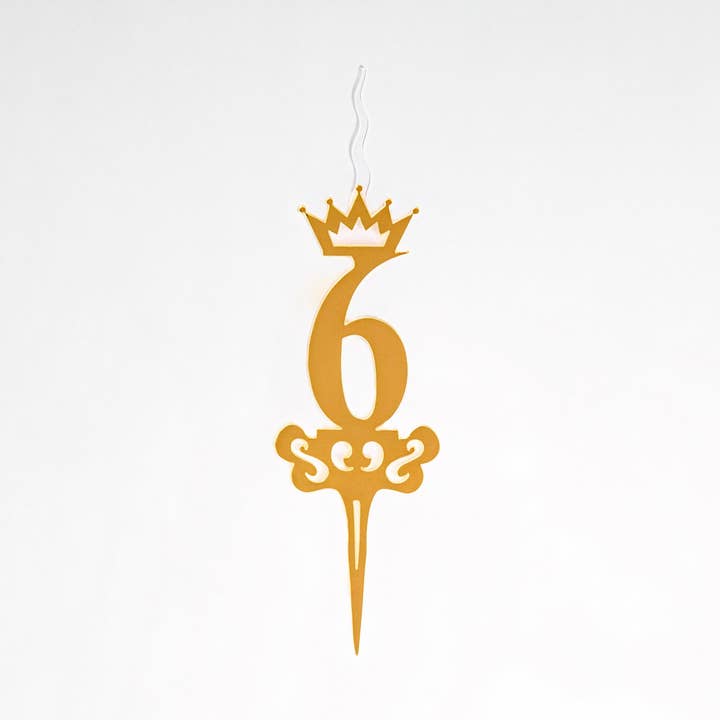 Food Safe Cake Topper NUMBER '6' Acrylic Cake Topper Candle - Cake Candles for Birthday, Anniversary Decoration, Family Baking Reunions, Theme Party Cake Decorating Supplies for wholesale by Food safe Cake Topper