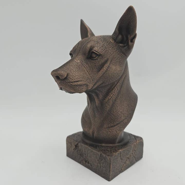 Bust of a xolo bust dog statue - home decor dog lover gift him her handpainted ornament voor wholesale door 3DijkstraFinds