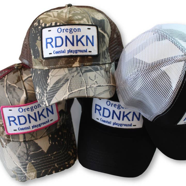 Oregon RDNKN Mesh Snapback Trucker hat for wholesale by RDNKN Clothing and Apparel