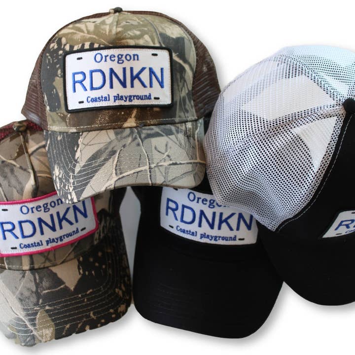 Oregon RDNKN Mesh Snapback Trucker hat for wholesale by RDNKN Clothing and Apparel