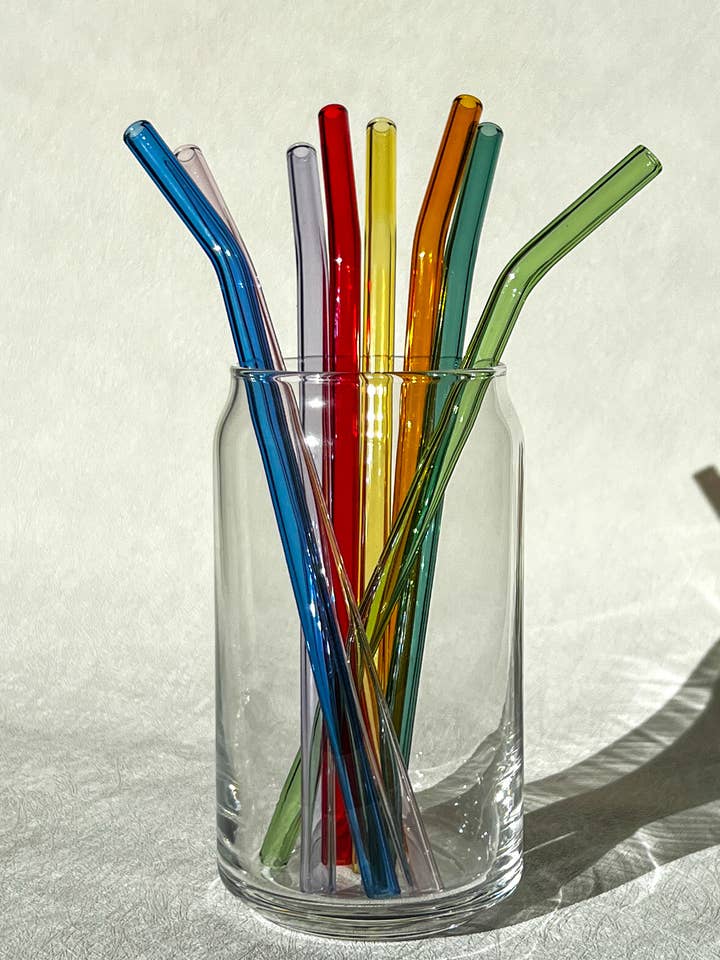 Glass straws for Libbey can for wholesale by Uplifter Sticker
