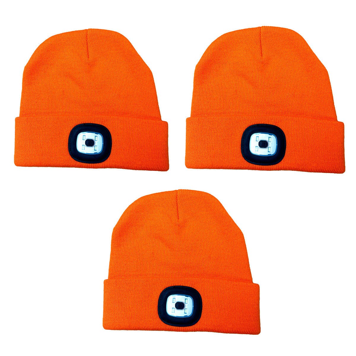 Novelty Brands - Wholesale Retailer Display - Accessories - Roughneck LED Light Beanie Hat Assortment- 6/Display19