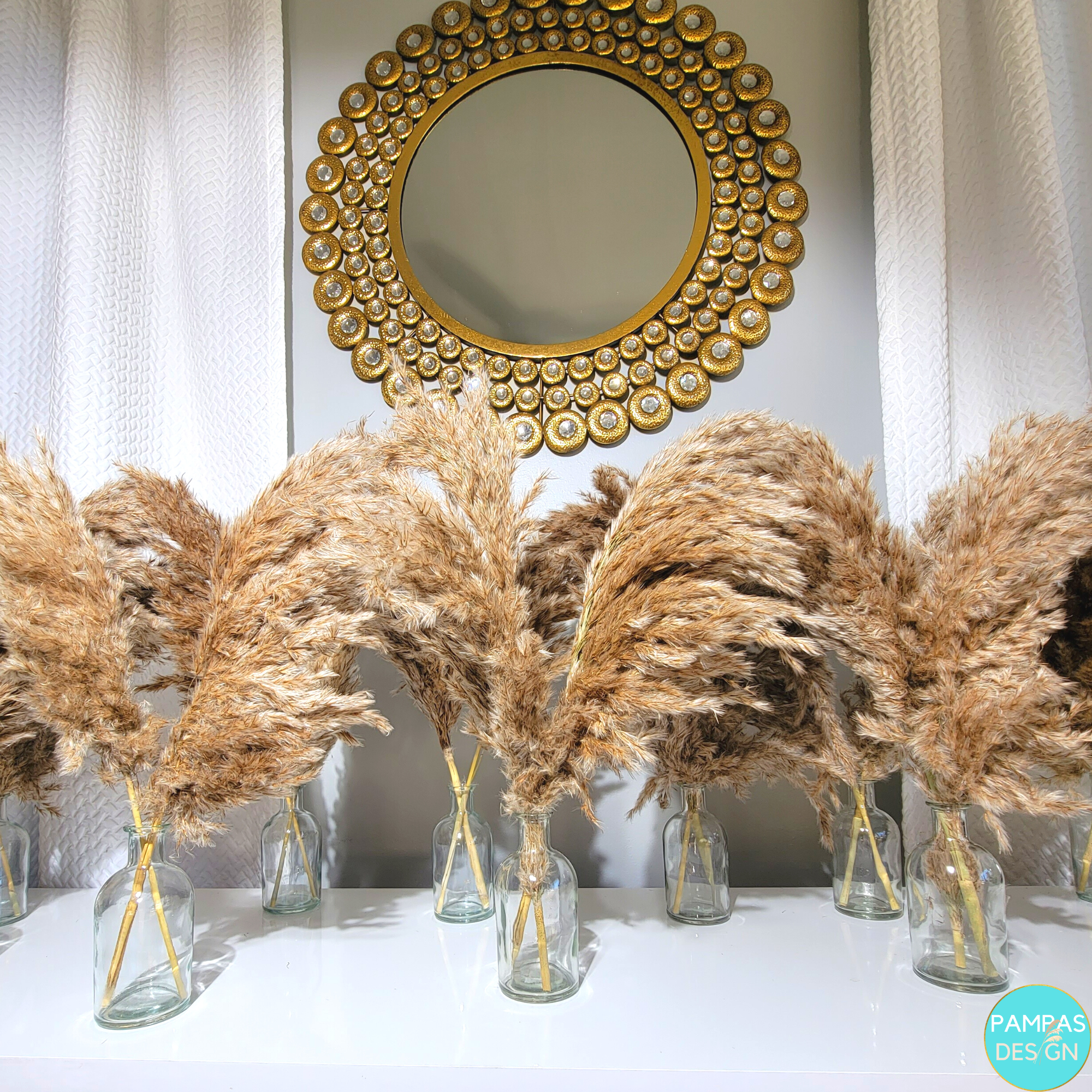 Pampas Design - Wholesale Dried/Pressed Flowers - Pampas Grass Centerpieces including Vase13