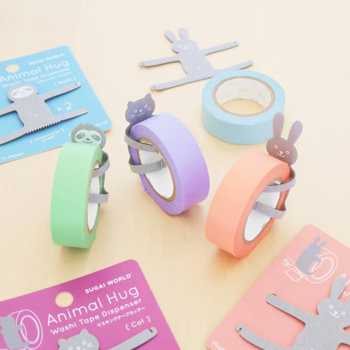 SUGAI WORLD - Wholesale Tape Dispenser - Animal Hug washi tape dispenser1