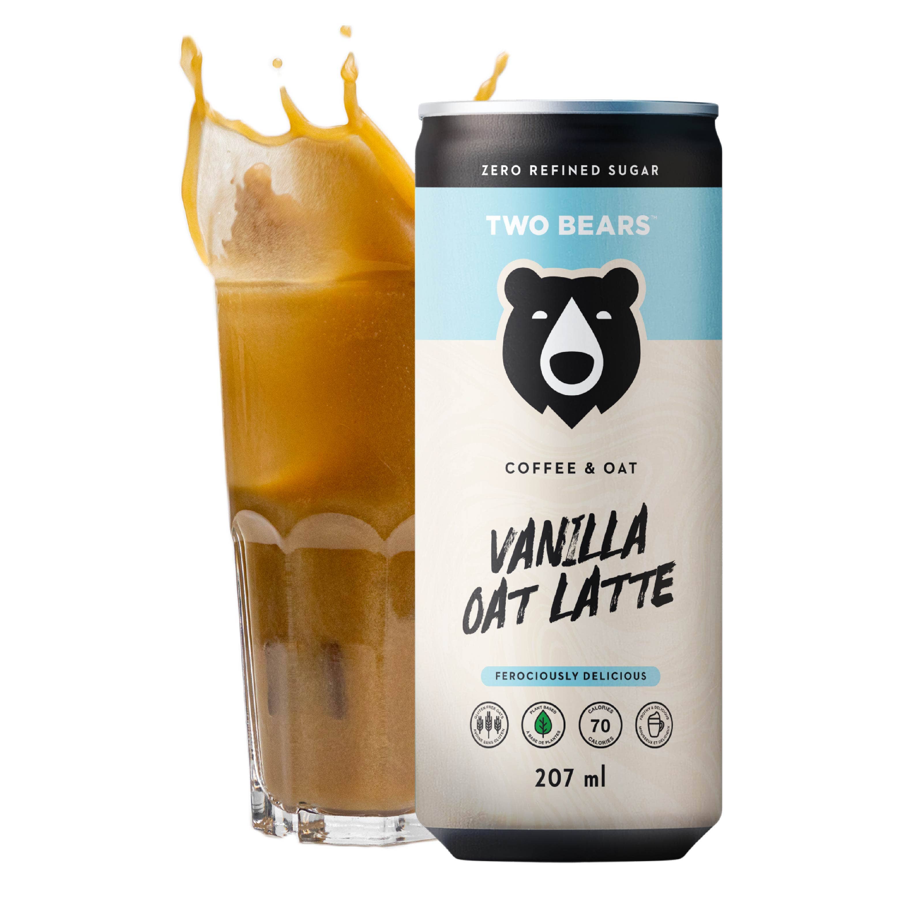 Two Bears - Wholesale Iced Coffee/Cold Brew - Frothed Vanilla Oat Latte (207 ml)3