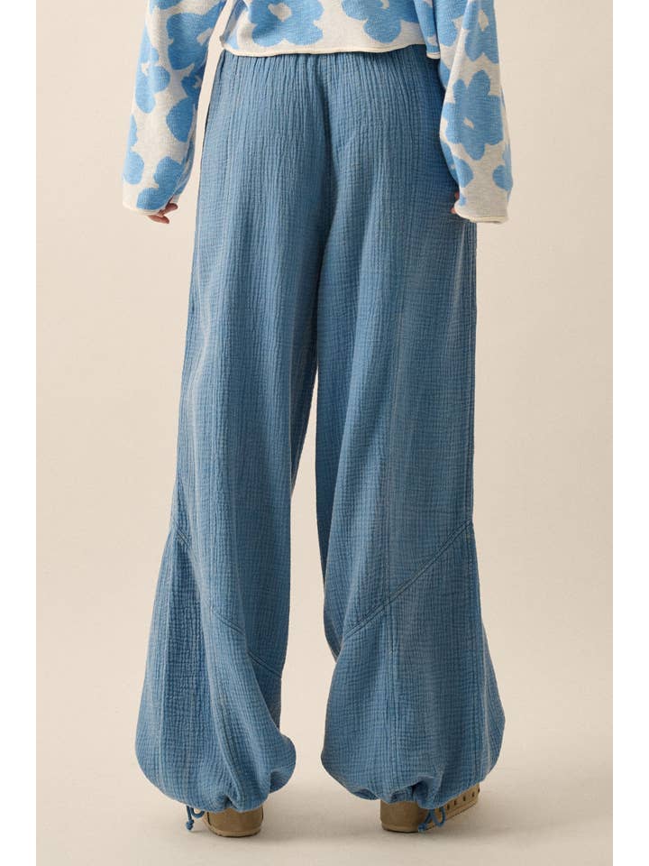 Promesa USA - Wholesale Pants - Women's - Mineral Washed Crinkle Cotton Parachute Pants26