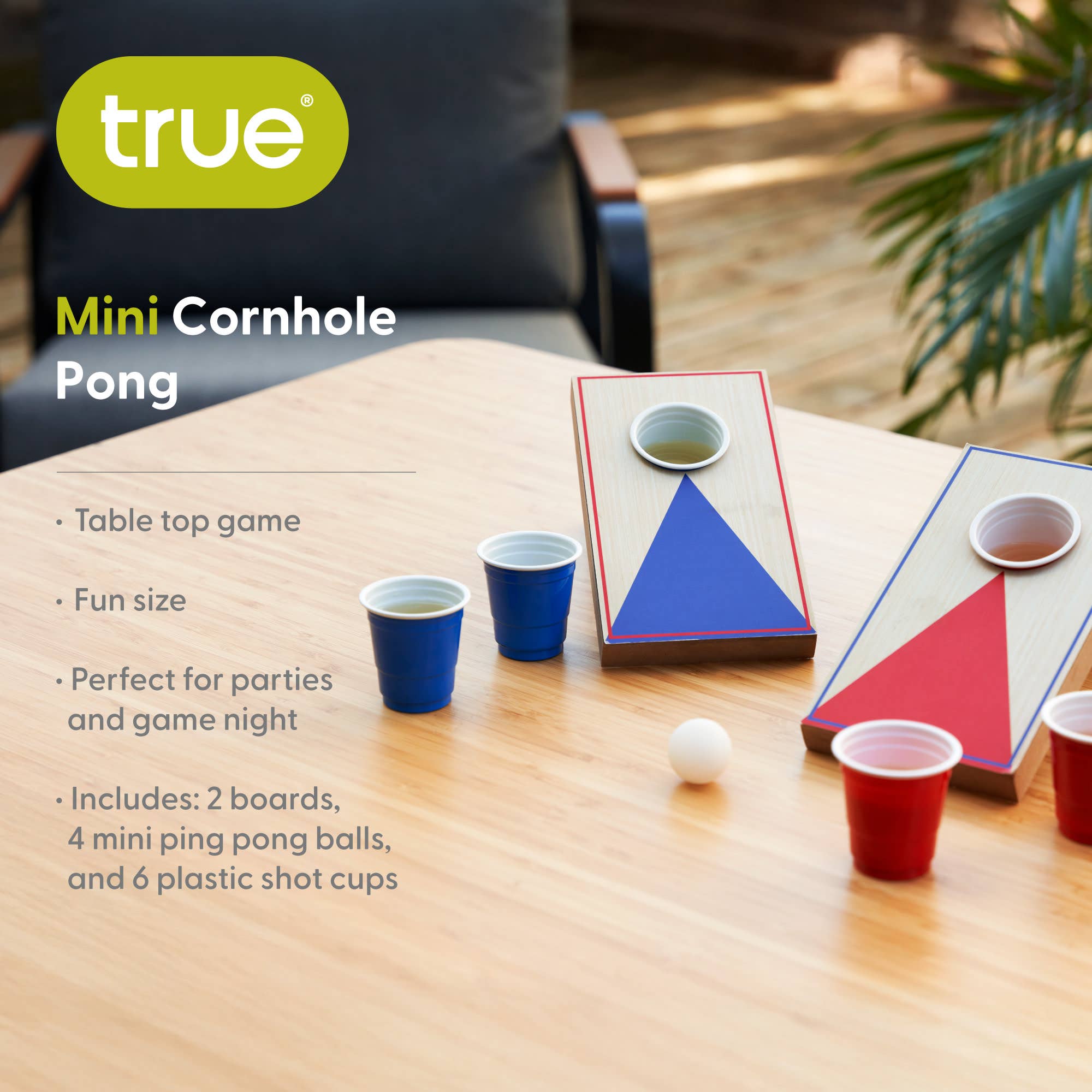 TRUE - Wholesale Board Game - Mini Cornhole Pong Set4