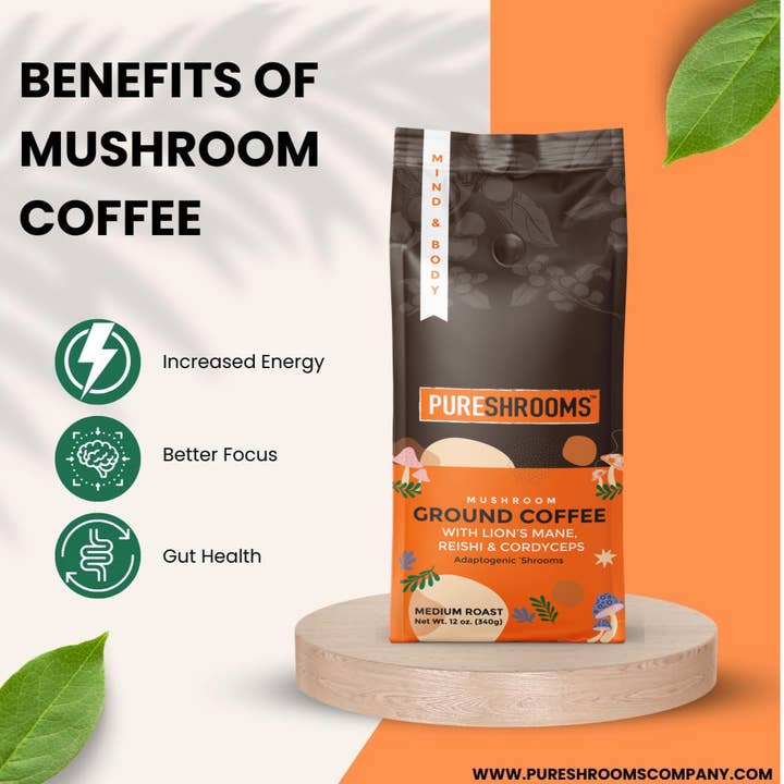 PureShrooms Inc. - Wholesale Ground Coffee - Mind & Body Mushroom Ground Coffee3