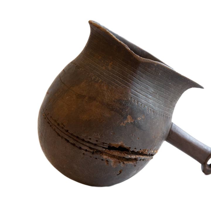 Antique African Wooden Pitcher for wholesale by Old New House