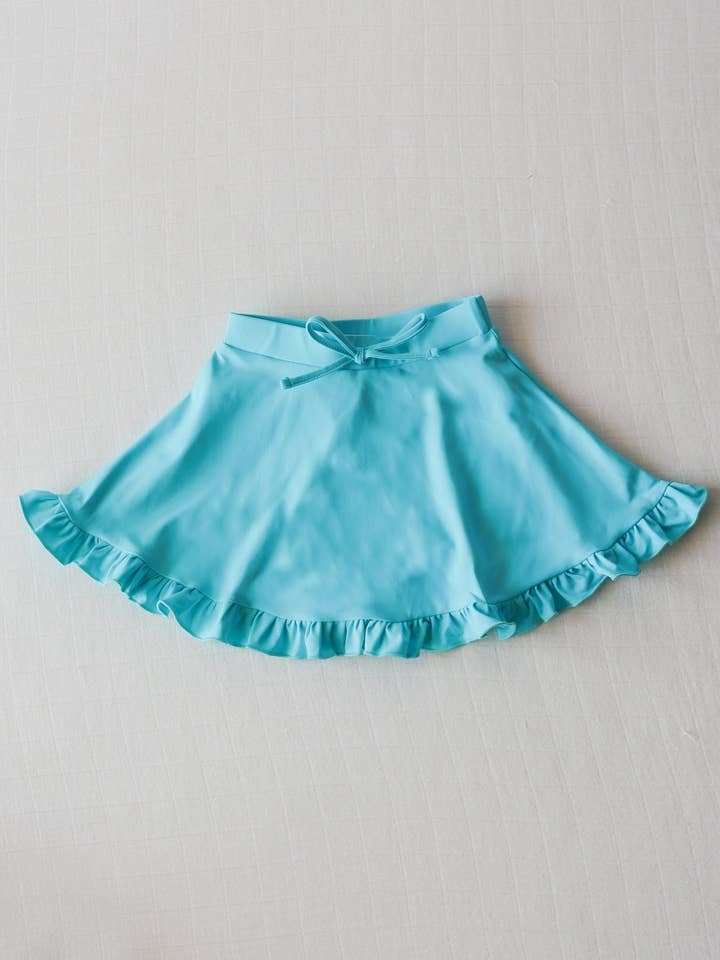 Active Flair Skort - Fiesta Blue por atacado de Sweethoney Clothing