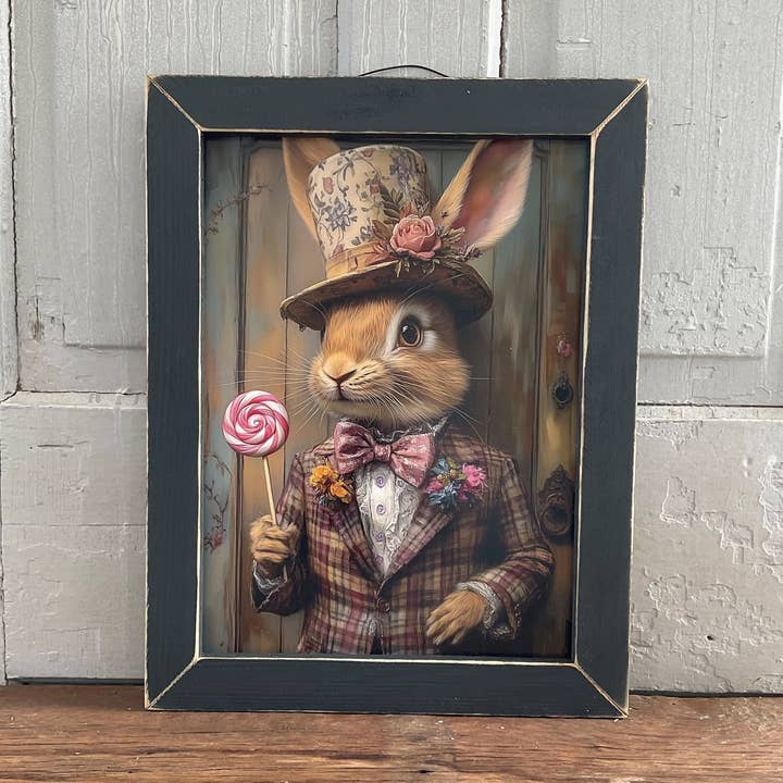 HMK467L Sweet Jack Rabbit for wholesale by JanMichaels Art & Home