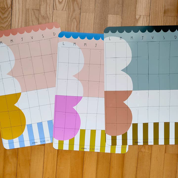 Ma Cabane à Rêves – wholesale Kalender – Magnetisk månadskalender Taxi Brousse Chic