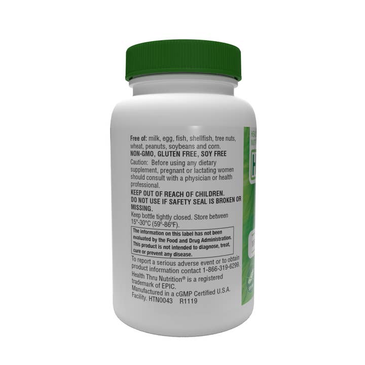 Health Thru Nutrition - Wholesale Oral Supplement/Vitamin - Berberine Hcl 500mg Vegan Certified Non-GMO 60 Vegecaps