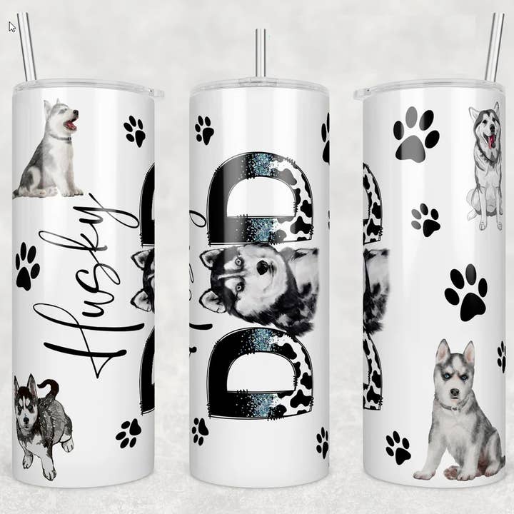 Chien Husky Dad | Gobelet pour la vente par Designs by Robyn