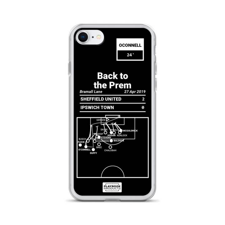 Sheffield United Greatest Goals iPhone Case: Back to the Prem (2019) for wholesale by Playbook Products