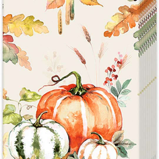 Boston International - Wholesale Facial Tissue - Pocket Tissues Pumpkin Love Cream Pack of 10 Fall Autumn0