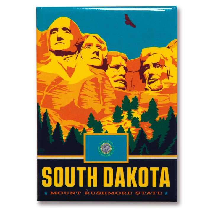 Tourist Courts - Wholesale Magnet - SD State Pride Magnet