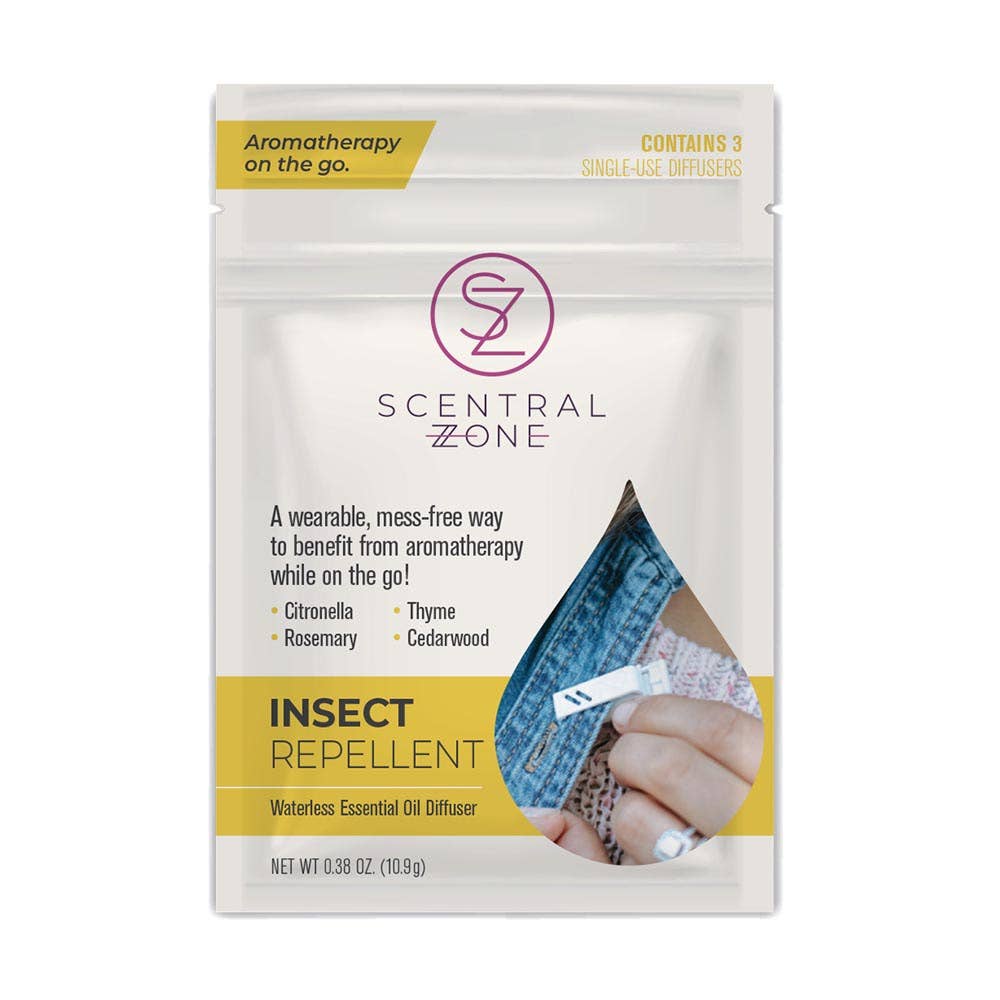 Scentral Zone Clean Beauty - Wholesale Insect Repellent - Insect Repellent, 3-Pack Pouch1