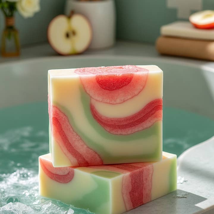 Priscila Leen Arts at Florida Soap Candle - Venta al por mayor Pastilla de jabón - Jabón de manzana y canela5