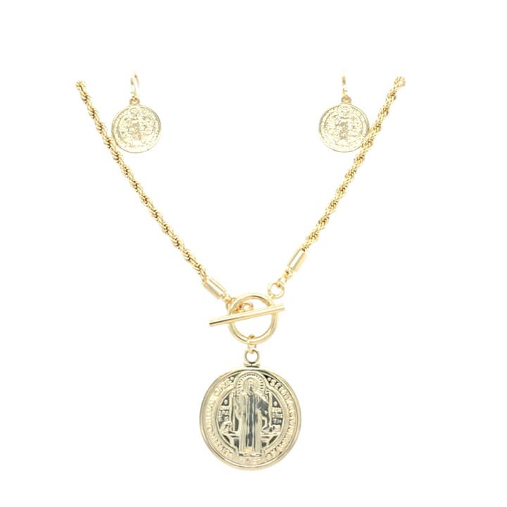 Juego de Medallas de San Benito para venta al por mayor de Lacosta Jewelry Corp
