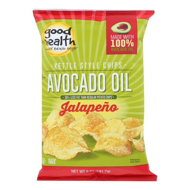 Good Health Avocado Oil Jalapeno Kettle Chips, 12 Pack for wholesale by Everyday Supply Co