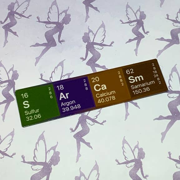 Sarcasm 3 Inch Sticker, Periodic Table, Science, Vinyl 3 Inch Sticker for wholesale by My Graphic Fairy Designs