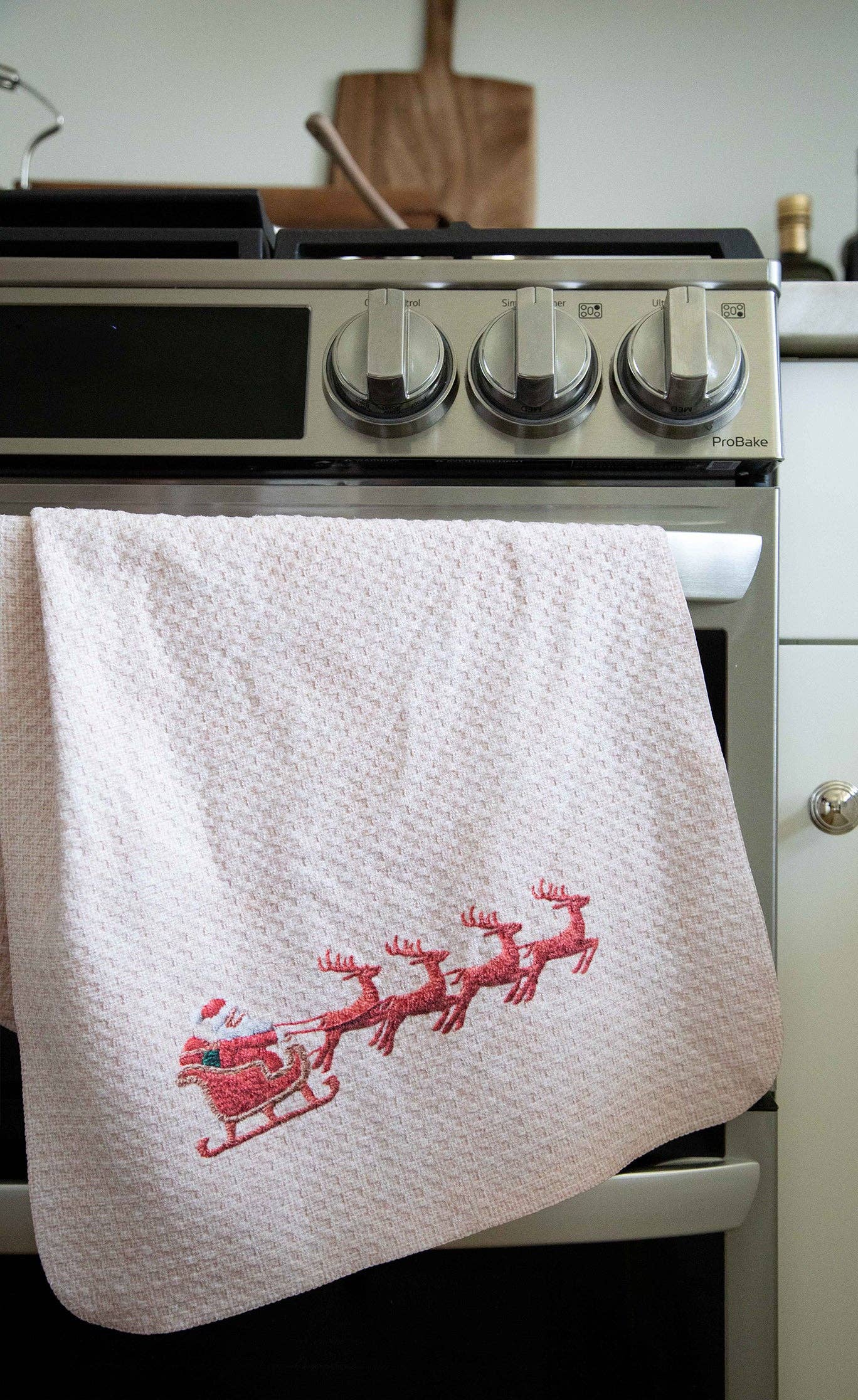 Loom Loom - Wholesale Tea Towel - Sleigh Ride Embroidery1