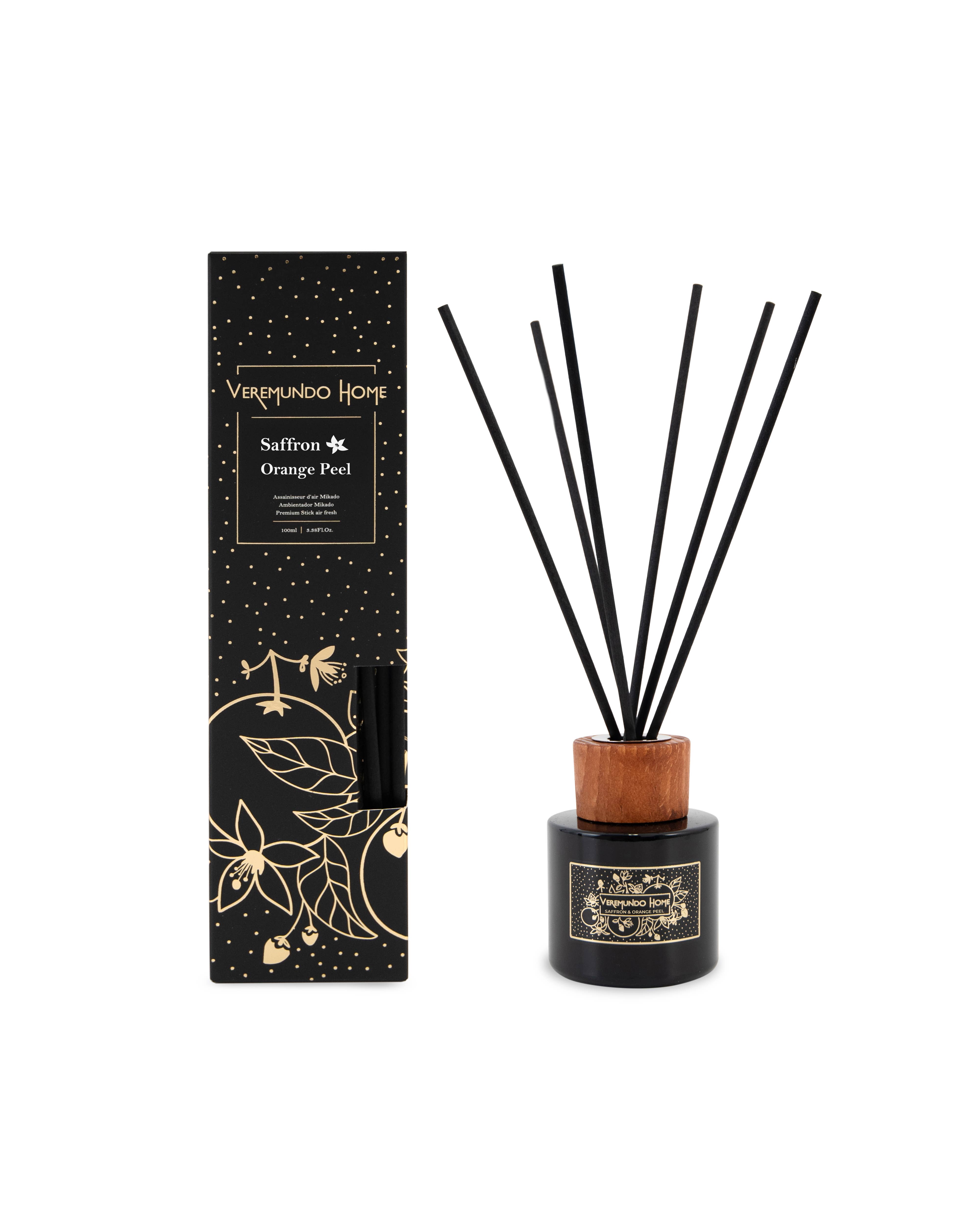 Veremundo Home - Wholesale Reed Diffuser - Paris Aromatic Diffuser 100 ML - Black Design1