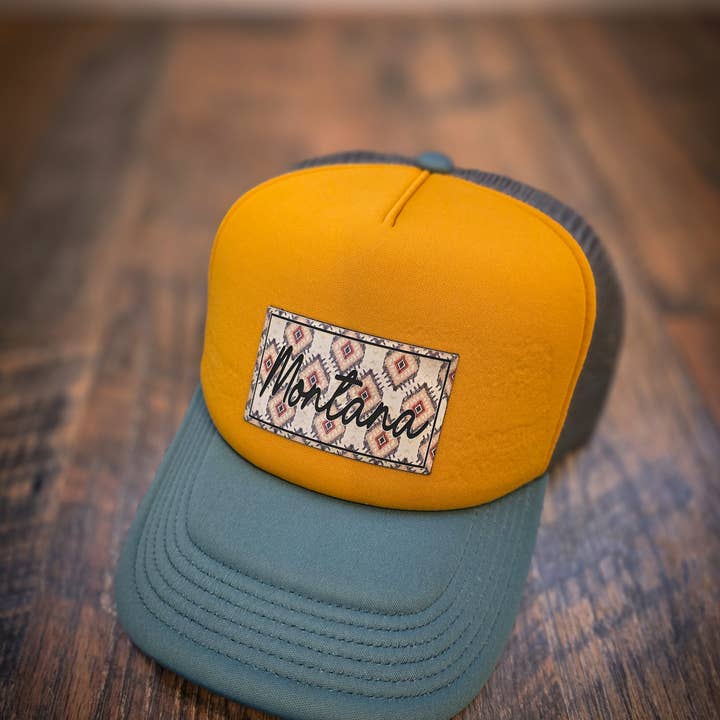 BRIARANDSPHINX - Wholesale Trucker Hat - Unisex - Mustard Foam Trucker Printed Patch 0