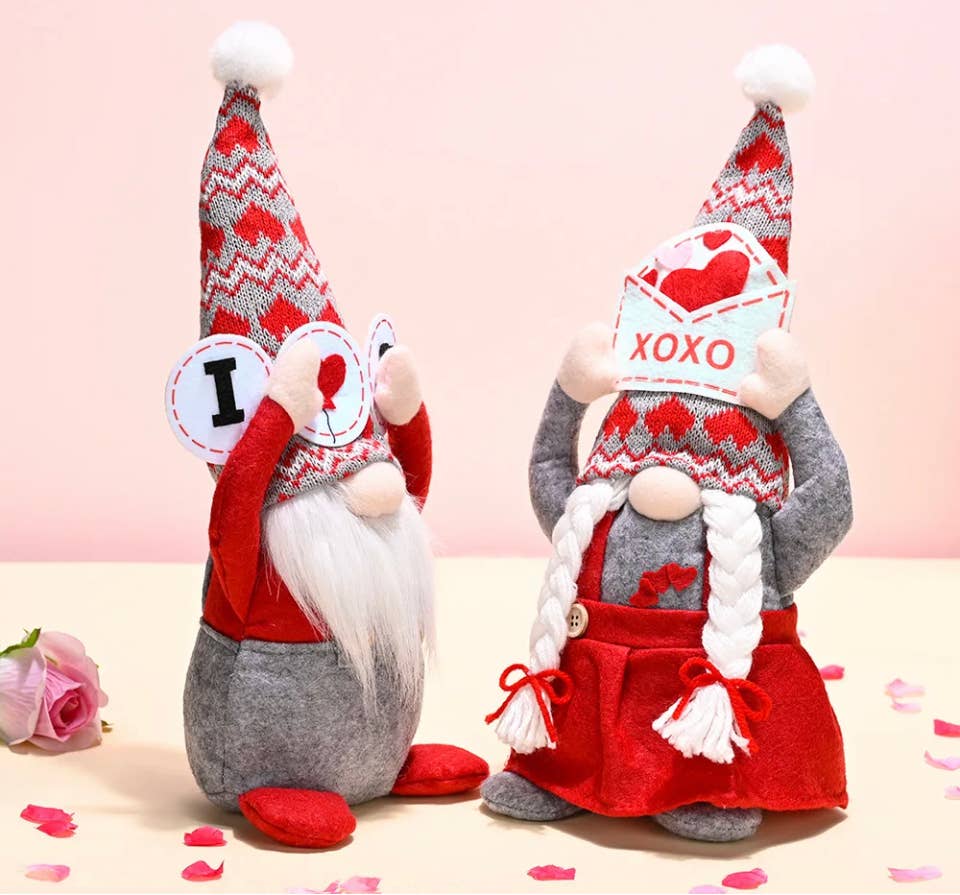 AlexisandGreenberg - Vente Décoration de Noël - Décoration de maison A&G Gnome elfe Jumbo Love, ornement cadeau7