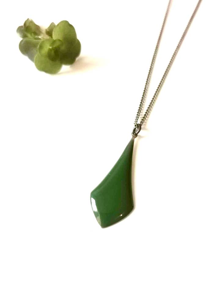 Prairie green Emmy necklace for wholesale by Lilipoetry