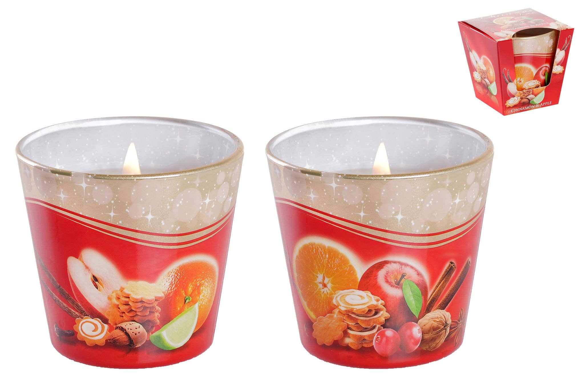 CP INTERNATIONAL - Wholesale Jar/Filled Candle - Verrine Candle 115Gr 5% Cinnamon Fragrance #8650