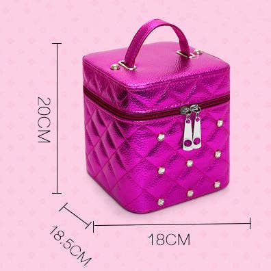 Ole - Wholesale Makeup/Cosmetic Bag - Rhinestone Make-up Box HB23974