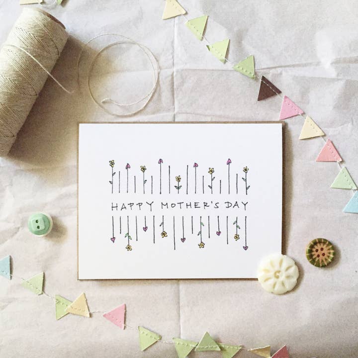 Día de la Madre Flores | Tarjeta Día de la Madre para venta al por mayor de Lacelit | Stationery & Gifts by Kimberly Kuniko