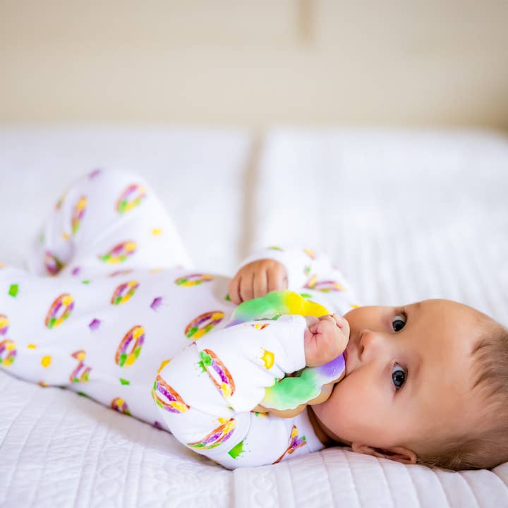 Nola Tawk - Wholesale Teether (Not Clip-On) - Baby - Slice, Slice, Baby King Cake Teether & Bath Toy