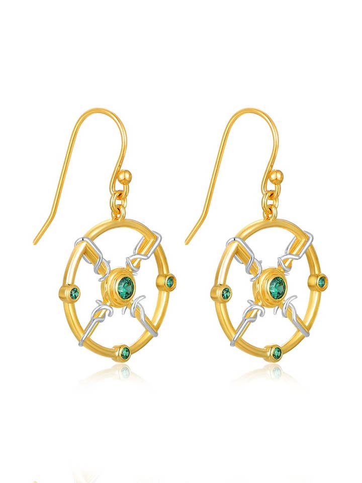 24K Gold Enchanted Earring for wholesale by Saurin Jiya