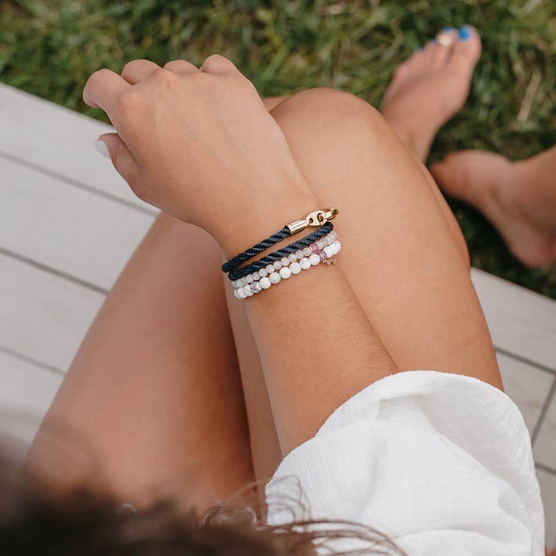 Sailormade - Vendita all'ingrosso Bracciale con perline - Bracciale da donna Rayminder UV Awareness in howlite12