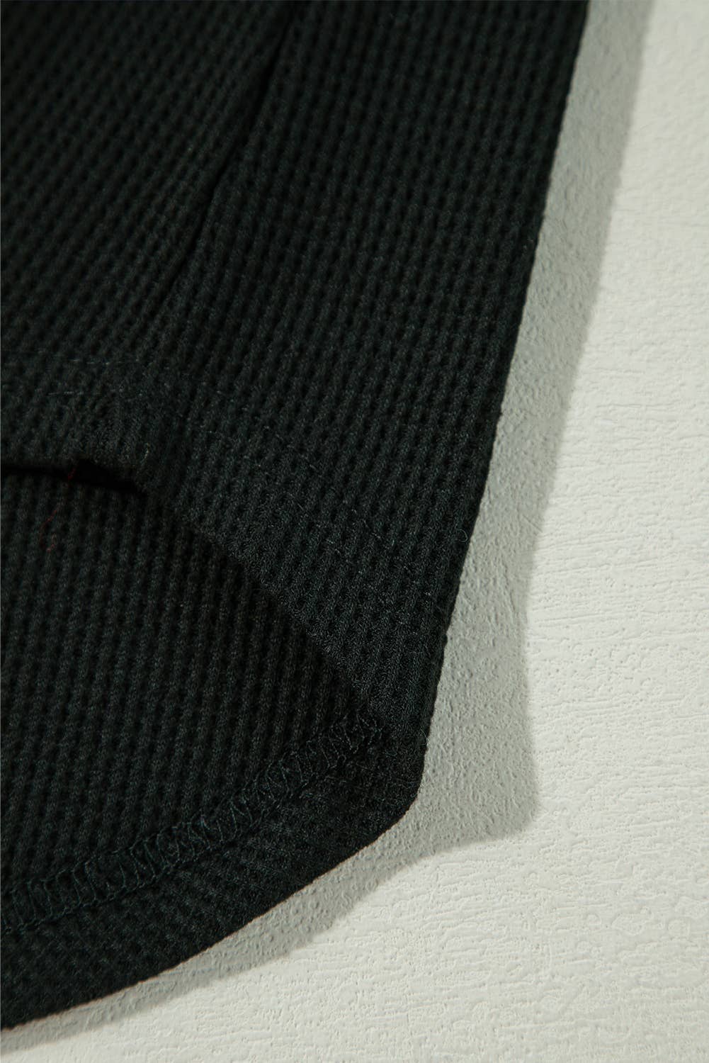 PartyEight - Vente Veste-chemise – femme - Veste surdimensionnée boutonnée en tricot gaufré13